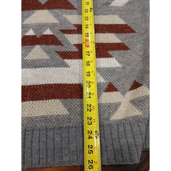 NEW Savanna Jane High Neck Aztec Chic Long Sleeve Cozy Sweater US Women's Large - Picture 8 of 10